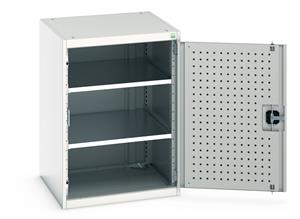 Bott Industial Tool Cupboards with Shelves Bott Perfo Door Cupboard 650Wx650Dx900mmH - 2 Shelves